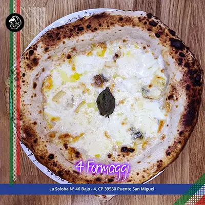 Pizza 4 Formaggi-Bella-Partenope-Cantabria