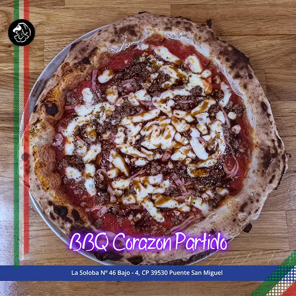 Pizza BBQ Corazon Partido-Bella-Partenope-Cantabria