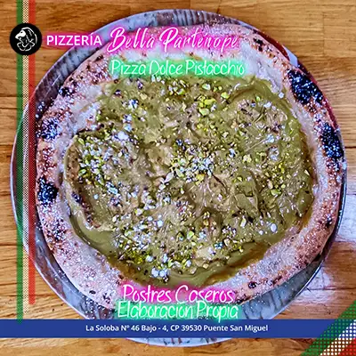 postres-pizzeria-bella-partenope-puente-san-miguel-cantabria/ 6 Pizza Dolce Pistacchio-postres caseros - pizzeria-bella-partenope-puente-san-miguel-cantabria