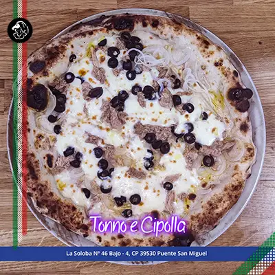 Pizza Tonno e Cipolla-Bella-Partenope-Cantabria