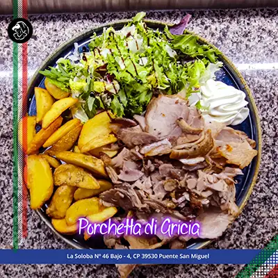 Picar y compartir - Pizzería Bella Parténope - Puente San Miguel, Cantabria 6 Porchetta di Ariccia-Bella-Partenope