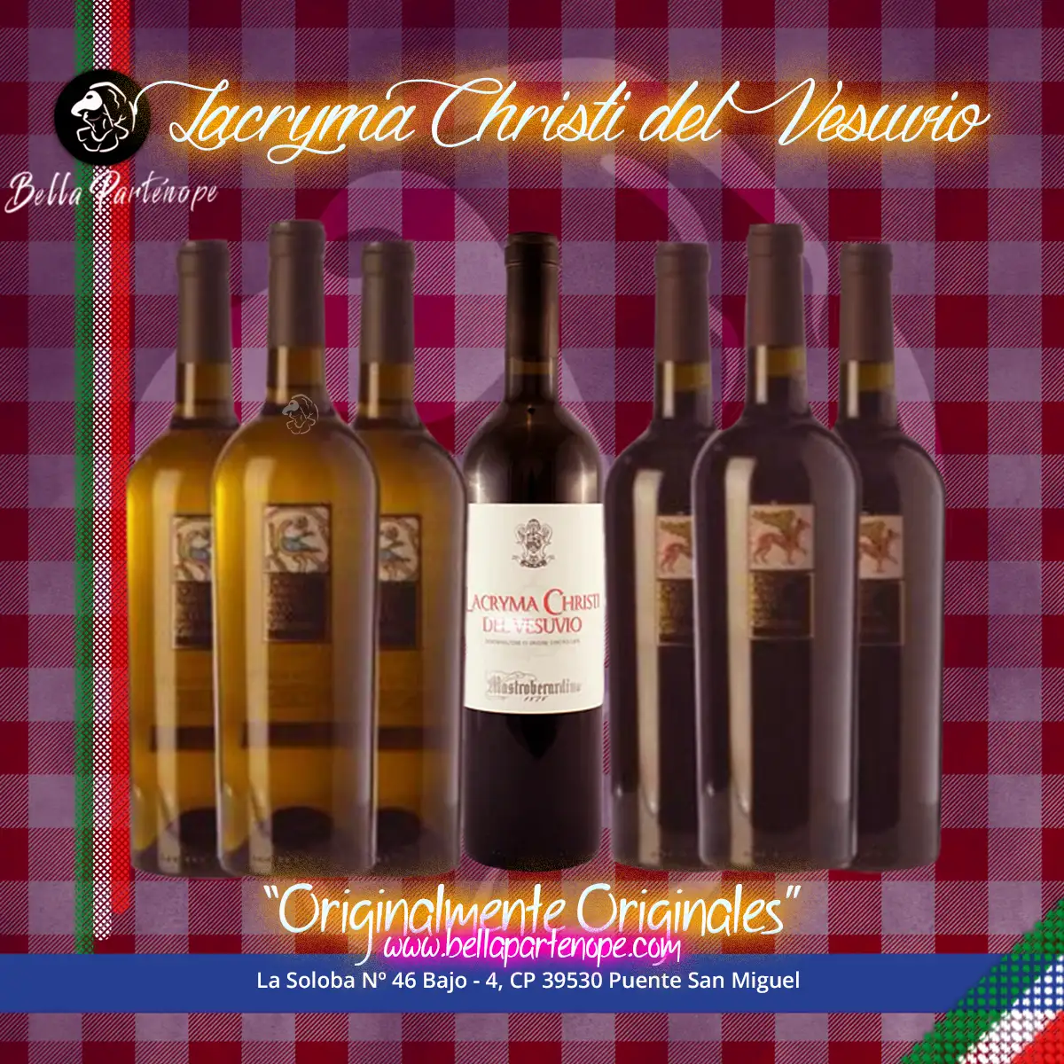 Lacryma Christi del Vesuvio - Vino italiano Boscotrecase - Pizzeria Bella Partenope Puente San Miguel Lacryma Christi del Vesuvio - Vino italiano Boscotrecase - Pizzeria Bella Partenope Puente San Miguel