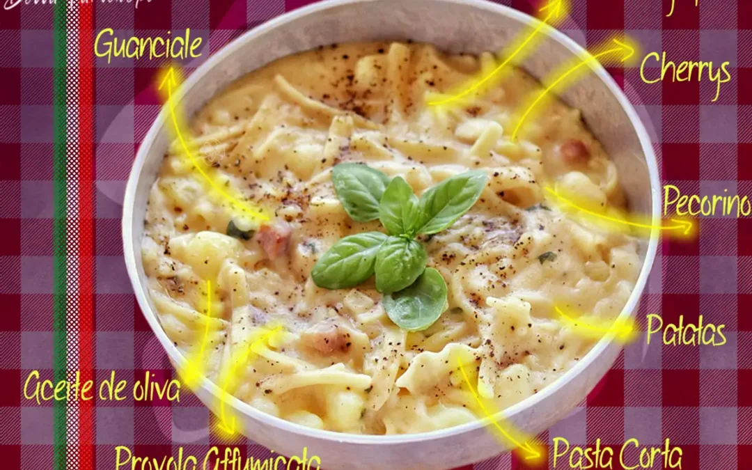 pasta e patate con provola receta