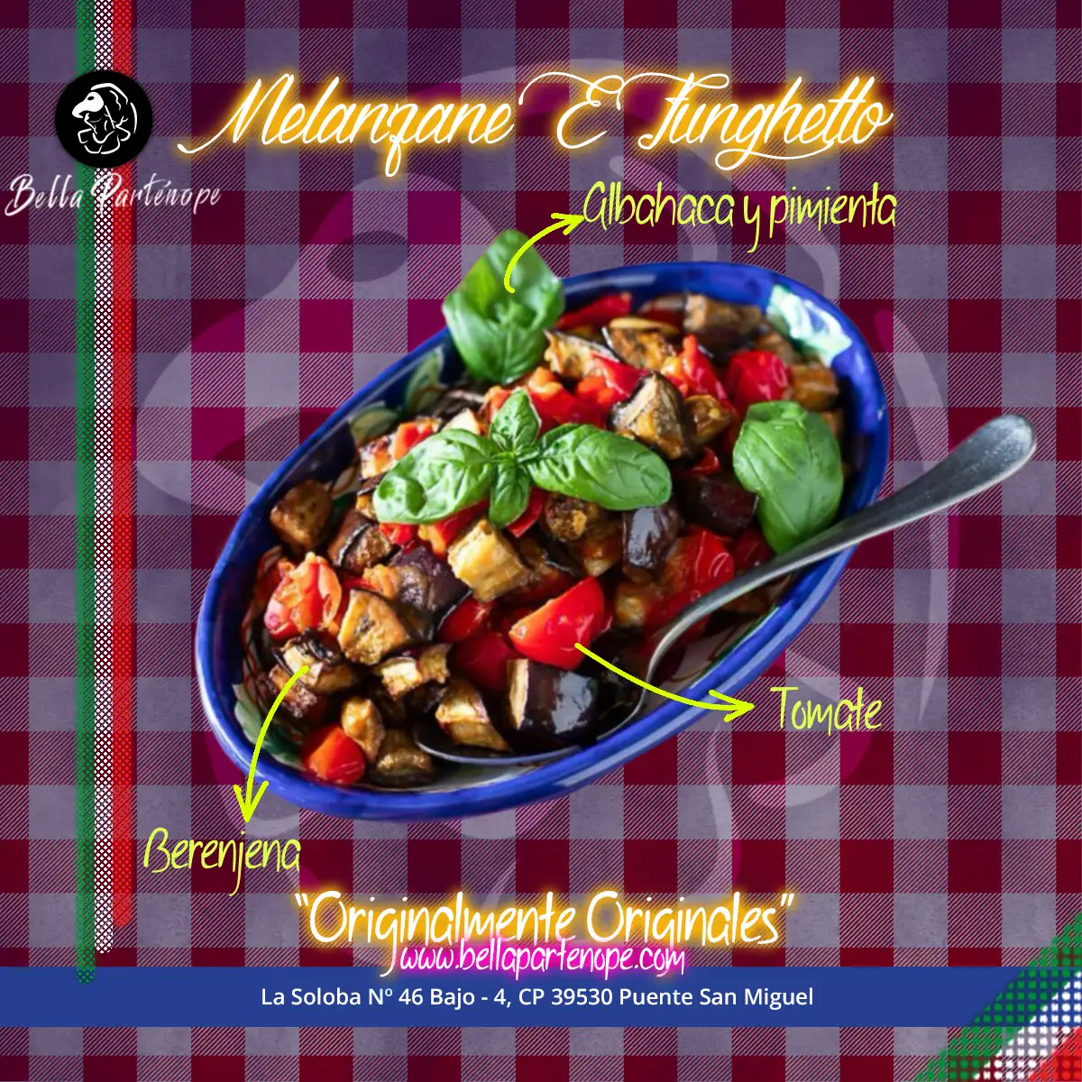 Melanzane E Funghetto - Comiziano - Pizzeria Bella Partenope Puente San Miguel Melanzane E Funghetto - Comiziano - Pizzeria Bella Partenope Puente San Miguel