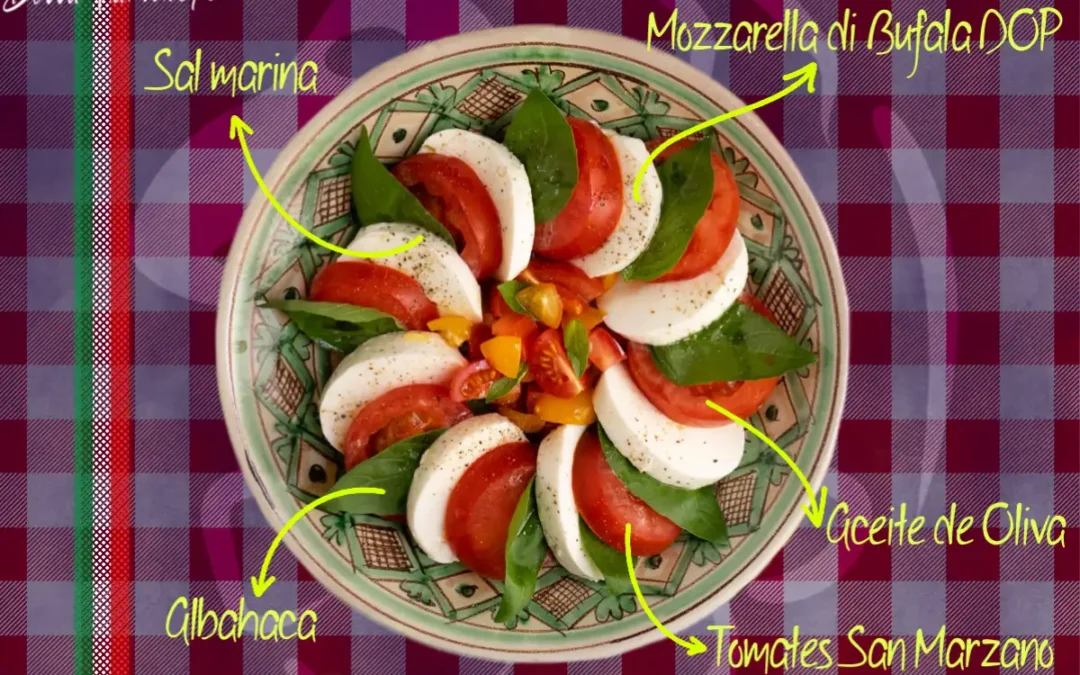 Insalata Caprese el tricolor Italiano