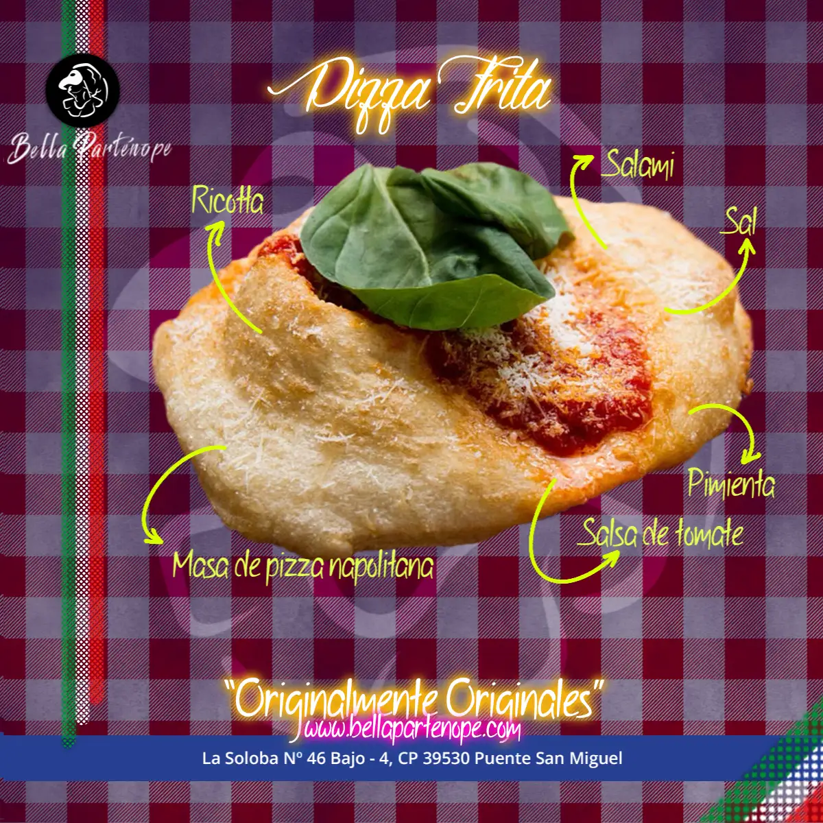 Pizza Frita - Pizzeria Bella Partenope Puente San Miguel Pizza Frita - Pizzeria Bella Partenope Puente San Miguel