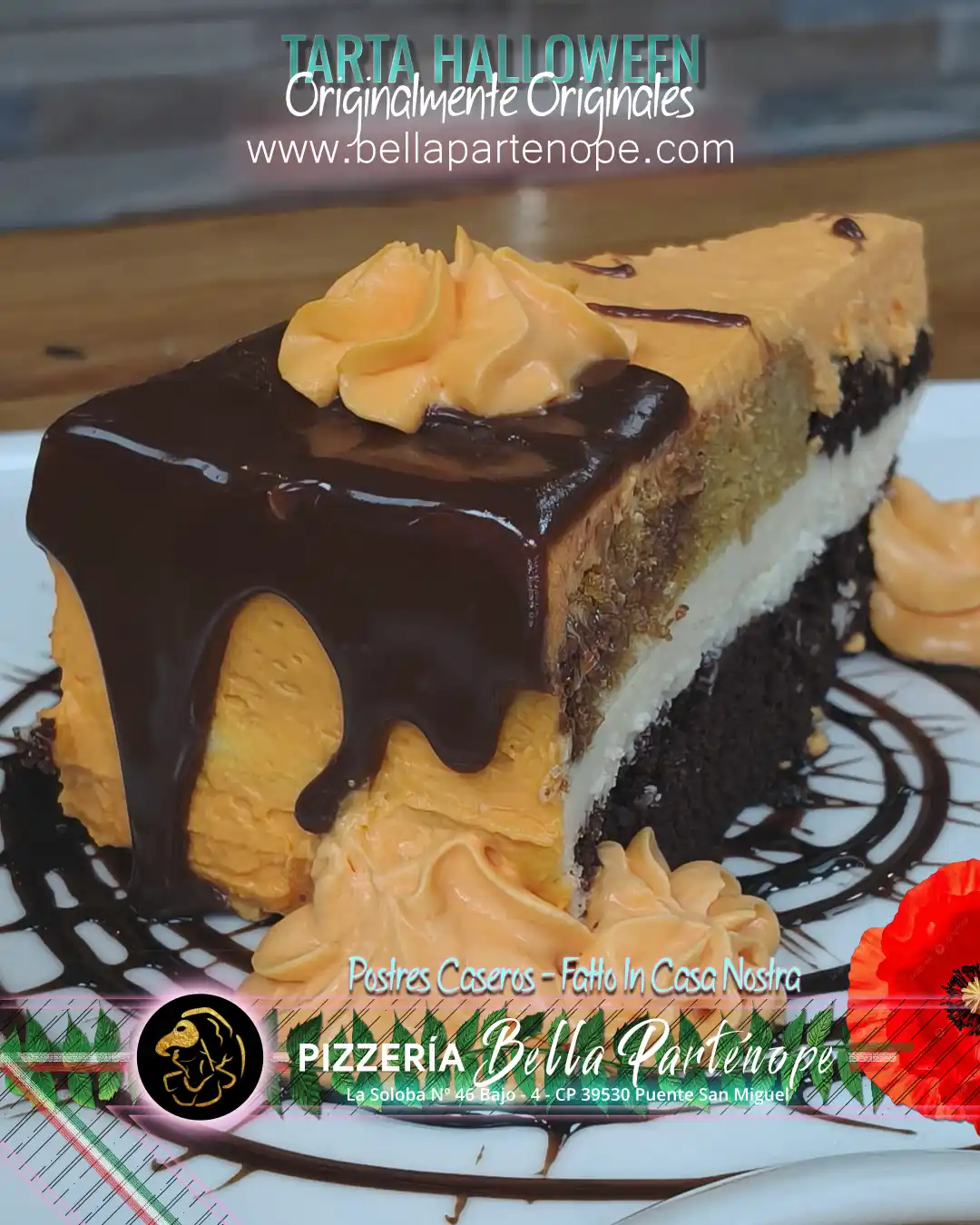 Bella Partenope Pizzería Napoletana - Cantabria - Puente San Miguel 6 "TARTA HALLOWEEN" - PIZZERIA BELLA PARTENOPE - PUENTE SAN MIGUEL